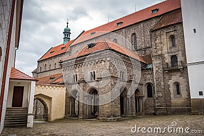 portal/antechamber to the Basilica of St. Procopius Stock Photo